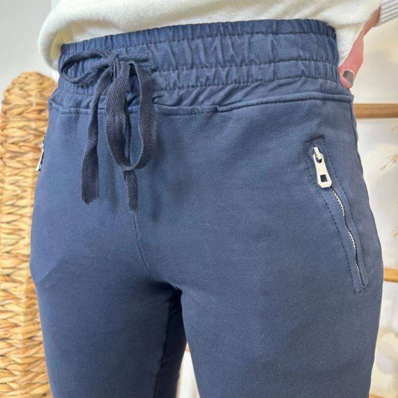 L738- Jogging 2 poches - violet-pale - 44