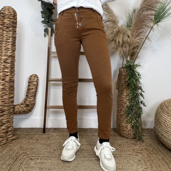 P051- Jean Melly.and.Co Teinté - camel - 42