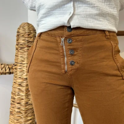 P051- Jean Melly.and.Co Teinté - camel - 42