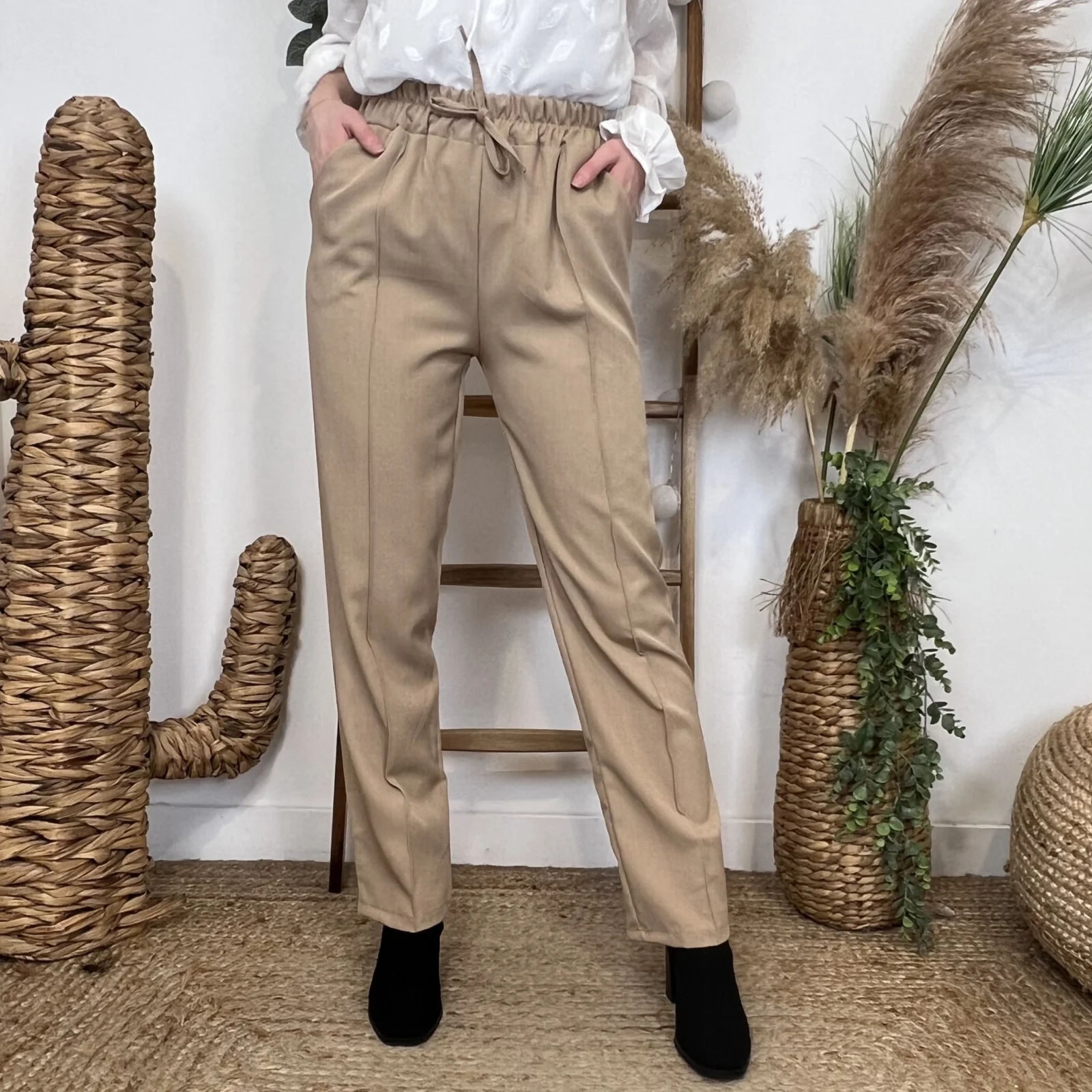 L947- Pantalon taille élastique (Tu)