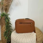 Sac bandoulière Medium multi-poches femme Flora & Co - camel - sans-taille