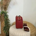 Sac bandoulière Medium multi-poches femme Flora & Co - rouge - sans-taille