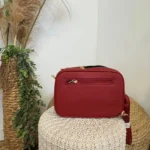 Sac bandoulière Medium multi-poches femme Flora & Co - rouge - sans-taille