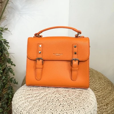 P425- Sac cartable Flora & Co - orange - sans-taille
