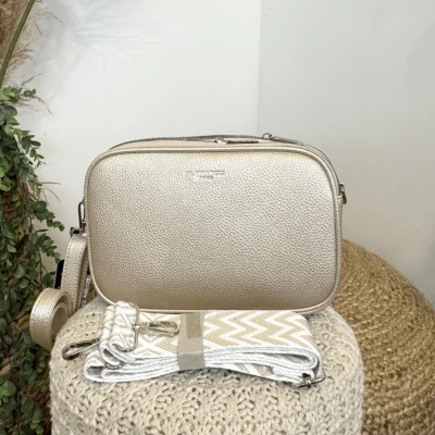 P426- Sac 3 poches Flora&Co - ecru - sans-taille