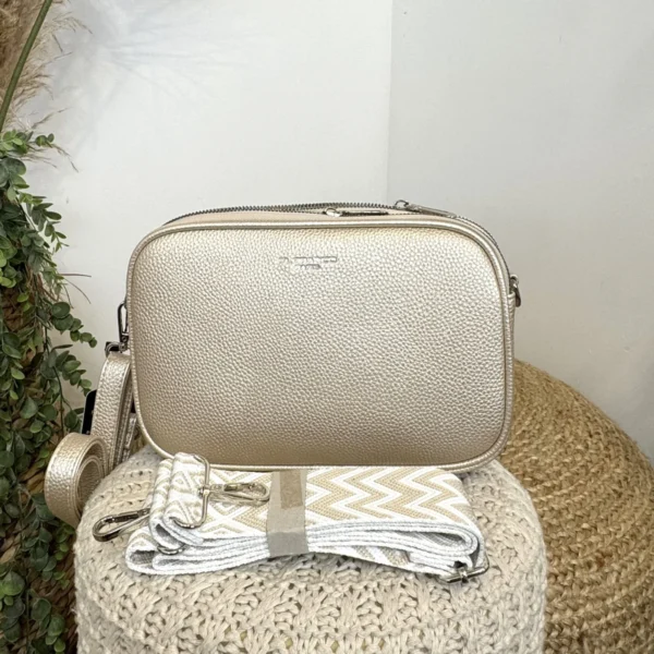 P426- Sac 3 poches Flora&Co - ecru - sans-taille