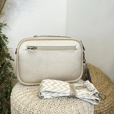 P426- Sac 3 poches Flora&Co - ecru - sans-taille