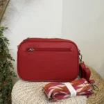 Sac Medium 3 zips femme Flora & Co - rouge - sans-taille