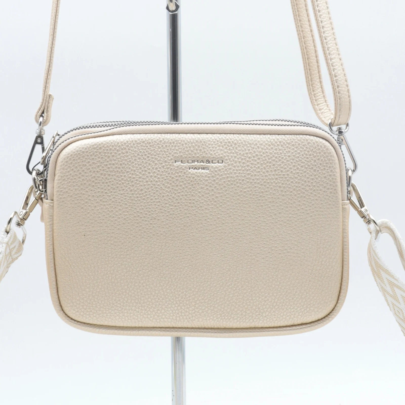 P426- Sac 3 poches Flora&Co - ecru - sans-taille