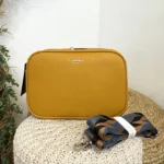 Sac Medium 3 zips femme Flora & Co - moutarde - sans-taille
