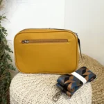 Sac Medium 3 zips femme Flora & Co - moutarde - sans-taille