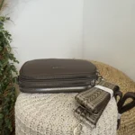 Sac Medium 3 zips femme Flora & Co - taupe - taille-unique