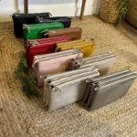 P512- Pochette 3 compartiments Flora & Co - vert-bresil - sans-taille