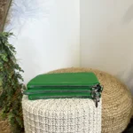 P512- Pochette 3 compartiments Flora & Co - vert-bresil - sans-taille