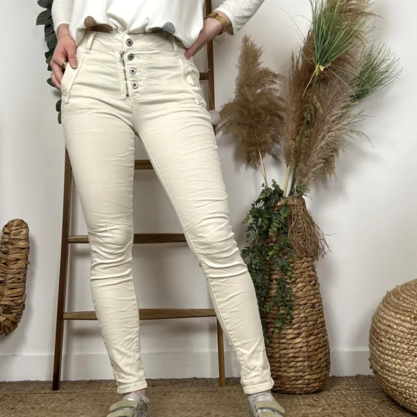 P050- Jean Melly.and.Co (Xs-Xl) - beige - 42
