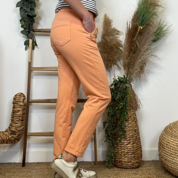 L738- Jogging 2 poches - orange - 44