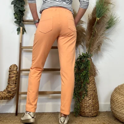 L738- Jogging 2 poches - orange - 44