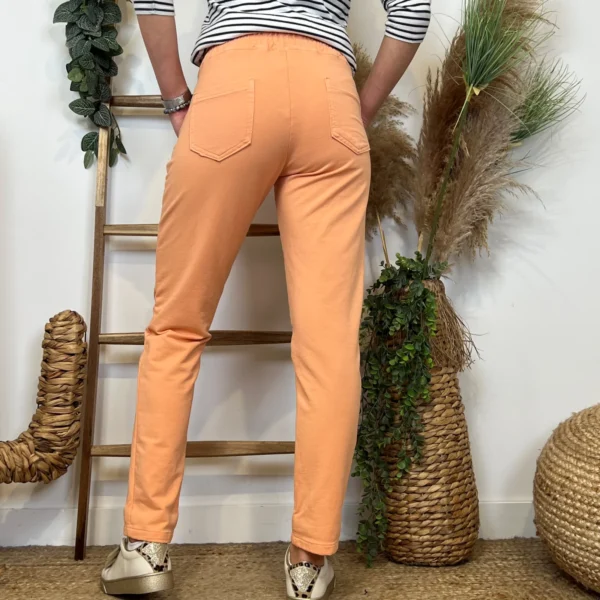 L738- Jogging 2 poches - orange - 44
