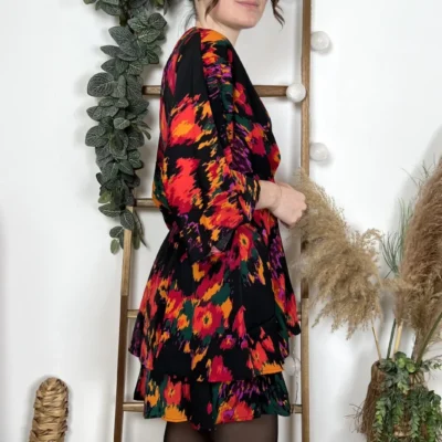 I990- Robe papillon (T36-T40) - noir - 40