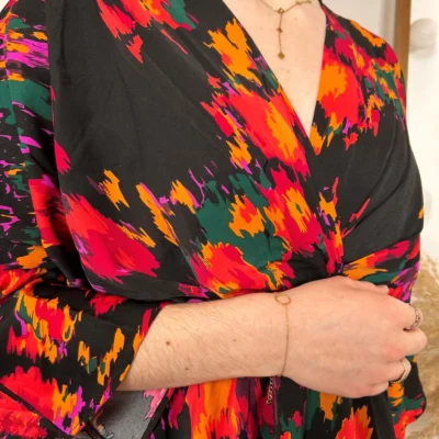 I990- Robe papillon (T36-T40) - noir - 40