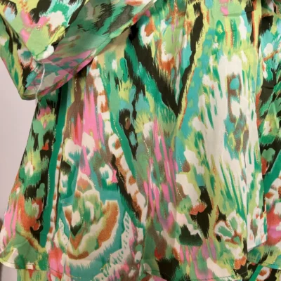 I990- Robe papillon (T36-T40) - vert-anis - 40