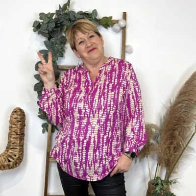 L689- Tunique Christy (T44-T52) - fuchsia - 52