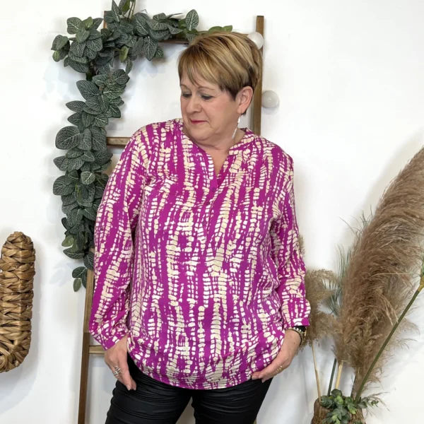 L689- Tunique Christy (T44-T52) - fuchsia - 52