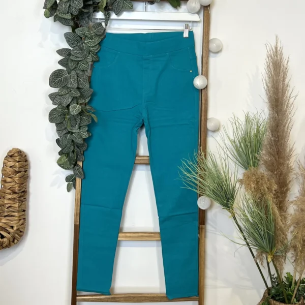 R273- Tregging Christy (T42-T52) - bleu-turquoise - 52