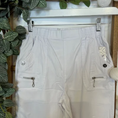 T545- Pantalon Confort JST (T38-T52) - blanc - 58