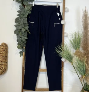 Pantalon confort stretch femme JST T38-T52 - marine - 58