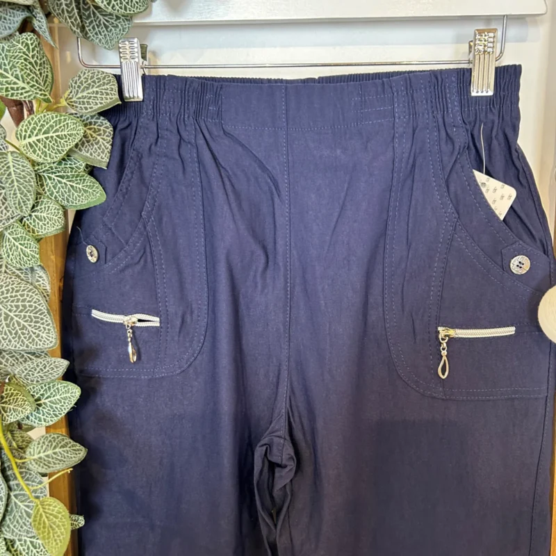 Pantalon confort stretch femme JST T38-T52 - marine - 58