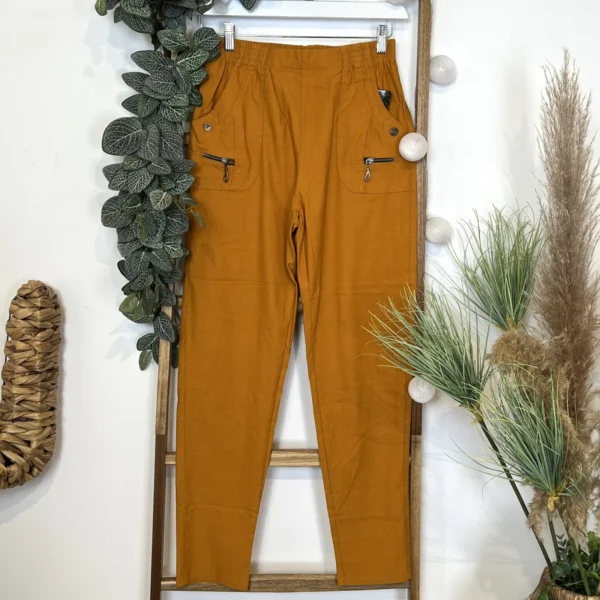 T545- Pantalon Confort JST (T38-T52) - moutarde - 58