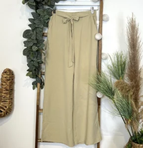 Pantalon fluide large femme T42/44-T54/56 - beige - 38