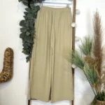 Pantalon fluide large femme T42/44-T54/56 - beige - 38