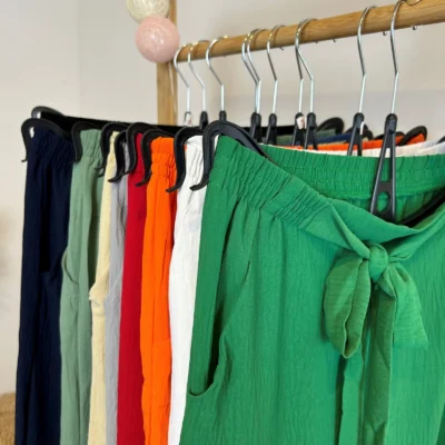 Z979- Pantalon flou large (T42/44-T54/56) - gris - 58