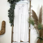 Pantalon fluide large femme T42/44-T54/56 - blanc - 58