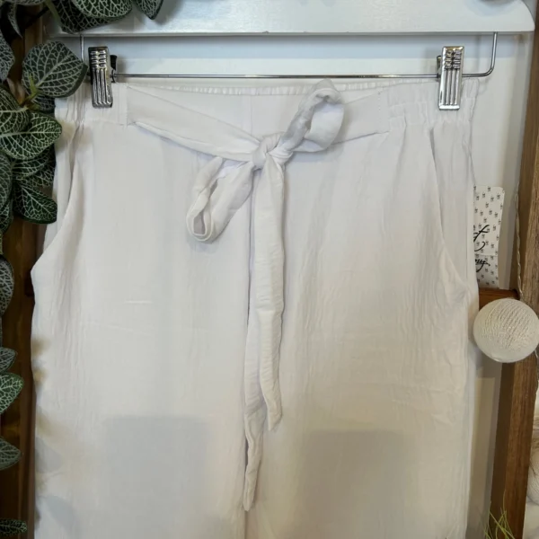 Z979- Pantalon flou large (T42/44-T54/56) - blanc - 58