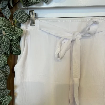 Z979- Pantalon flou large (T42/44-T54/56) - blanc - 58