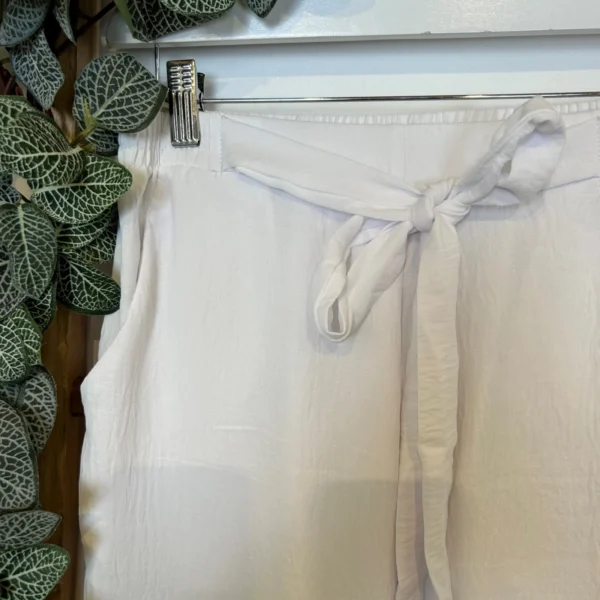 Z979- Pantalon flou large (T42/44-T54/56) - blanc - 58