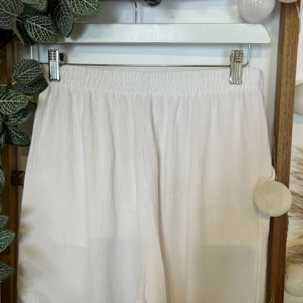 Z979- Pantalon flou large (T42/44-T54/56) - blanc - 58