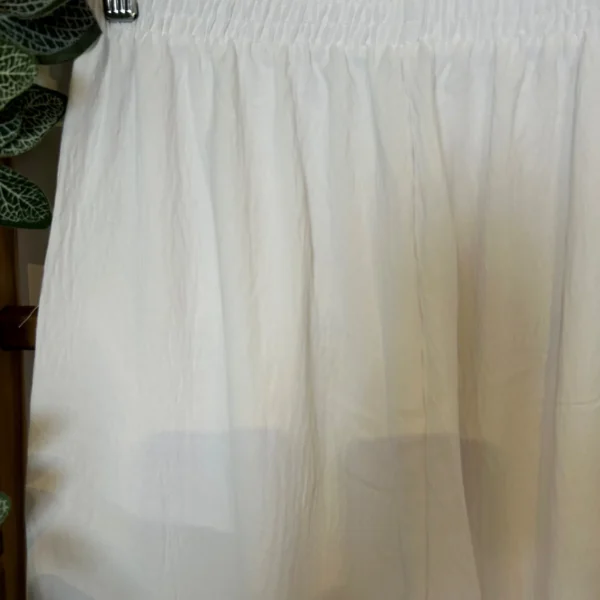 Z979- Pantalon flou large (T42/44-T54/56) - blanc - 58