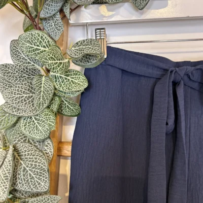 Z979- Pantalon flou large (T42/44-T54/56) - marine - 58