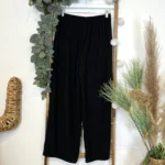 Pantalon fluide large femme T42/44-T54/56 - noir - 38