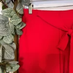 Pantalon fluide large femme T42/44-T54/56 - rouge - 40