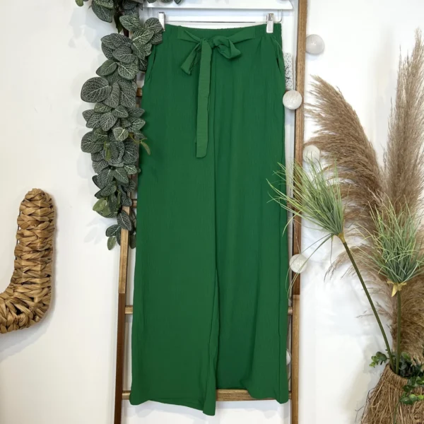 Z979- Pantalon flou large (T42/44-T54/56) - vert-bresil - 58