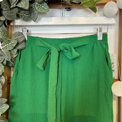 Z979- Pantalon flou large (T42/44-T54/56) - vert-bresil - 58