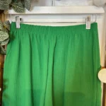 Pantalon fluide large femme T42/44-T54/56 - vert-bresil - 40
