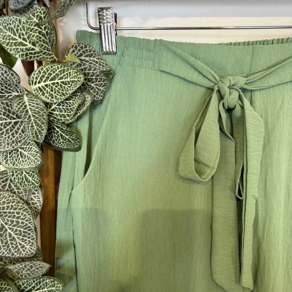 Z979- Pantalon flou large (T42/44-T54/56) - vert-celadon - 58