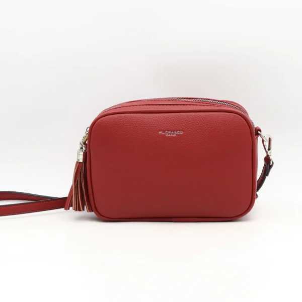 P428- Sac Flora&Co 2 Zips - rouge - taille-unique