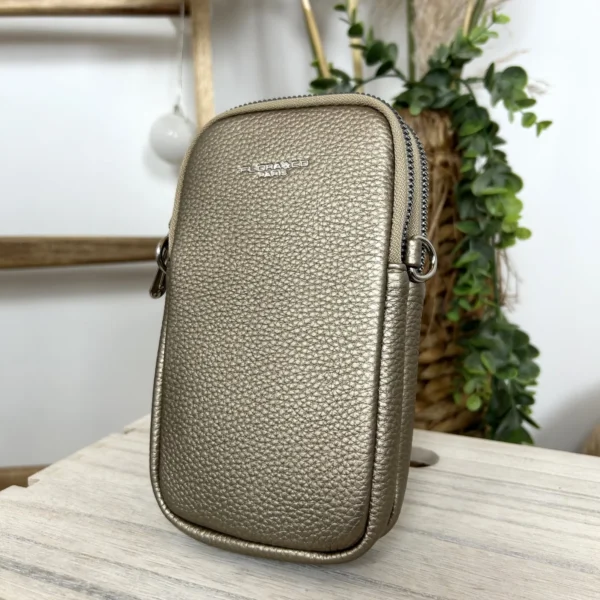 P420- Pochette Téléphone - dore - sans-taille